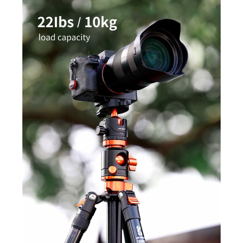 KF Concept SA254T2 fényképező állvány, tripod gömbfejjel 185cm (KF09.090V1)-4