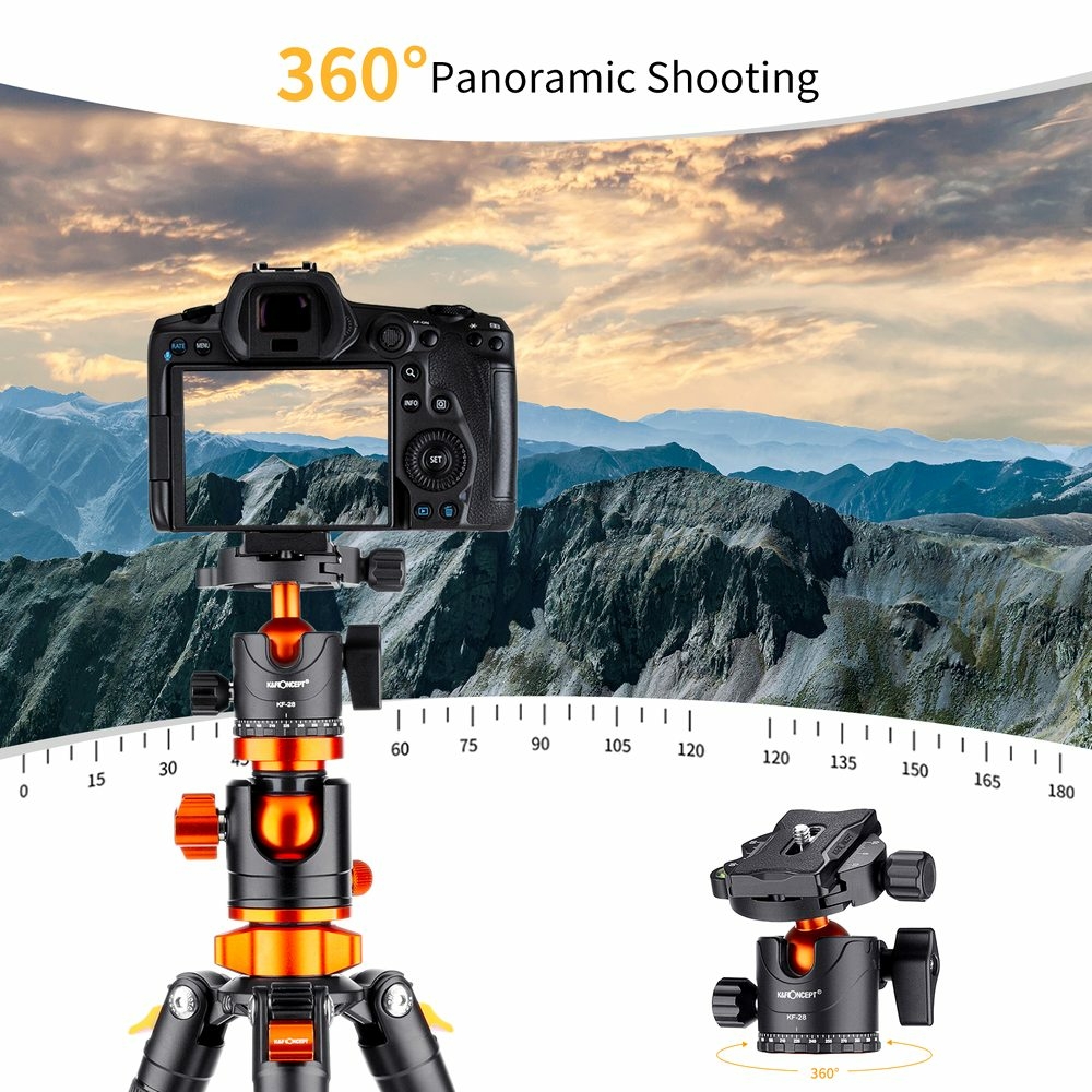 KF Concept SA254T2 fényképező állvány, tripod gömbfejjel 185cm (KF09.090V1)-8