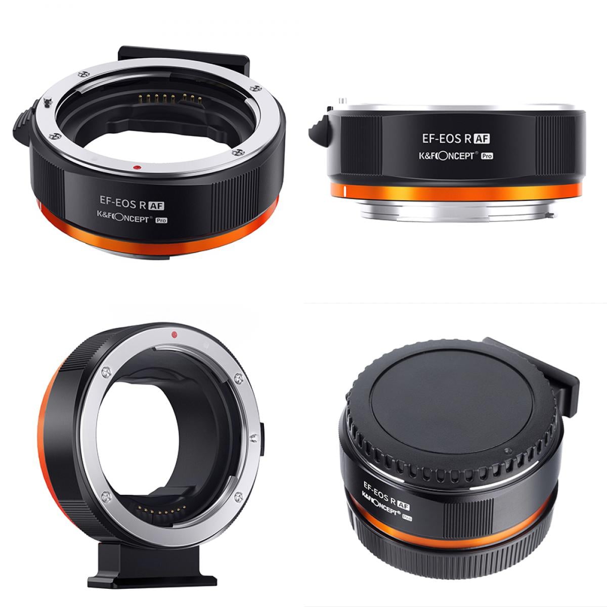 KF Concept Canon EF/EF-S bajonett adapter - Canon EOS R vázakra Autofocus támogatással (KF06.467)-2