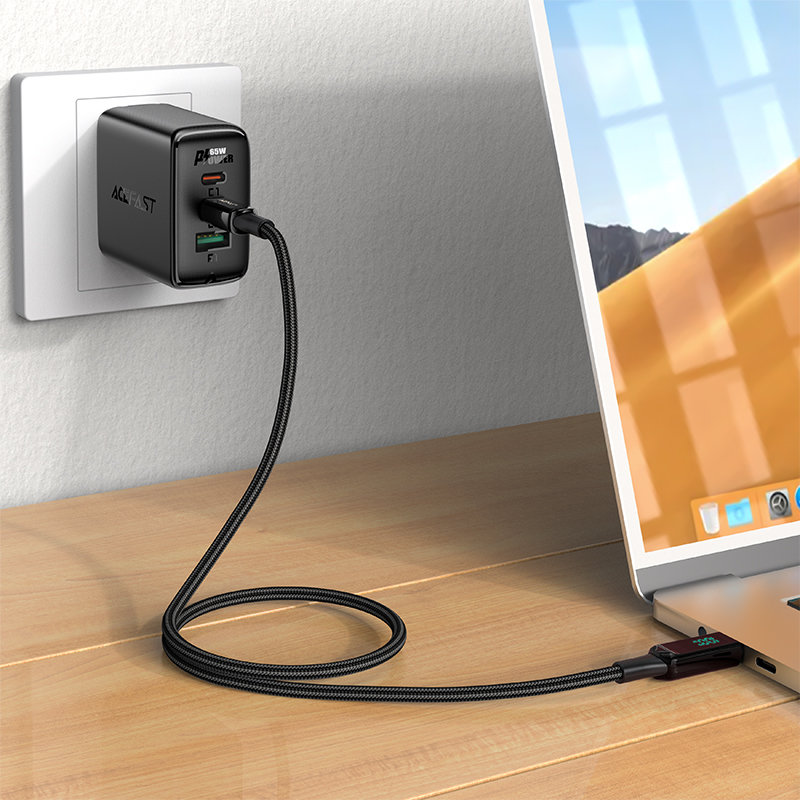 Acefast C6-03 kábel USB Type C - USB Type C 2m 100W (20V / 5A) fekete-3