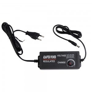 KLY-2403000 állítható feszültségű AC-DC univerzális hálózati adapter, tápegység kijelzővel 9V-24V 3A (SYA00345706)