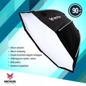 Jackal 90cm bowens softbox octabox quick-setup (90DD-8-FOCBW)
