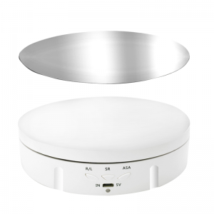 360 fokos termékforgató 14.6cm fehér, felragasztható tükröződő felülettel (EDA001416201D)