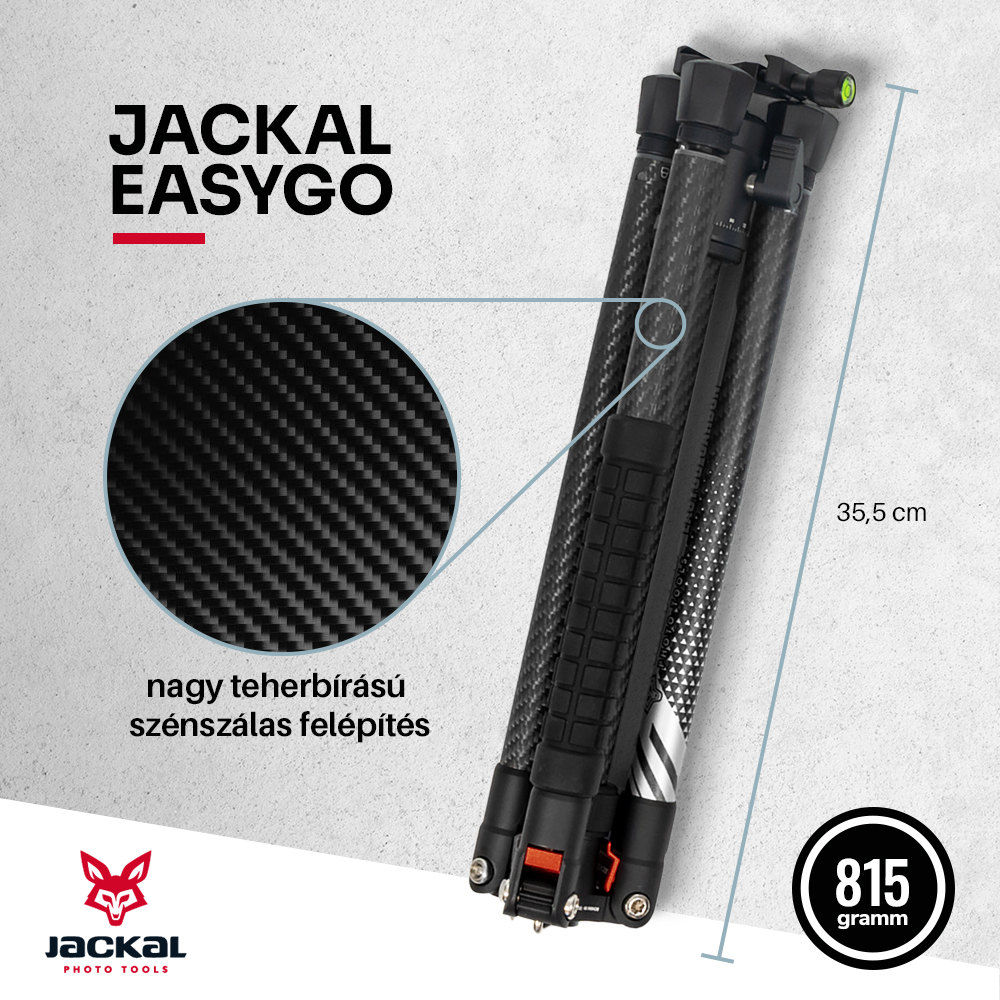 Jackal EasyGo Karbon fényképező állvány-6