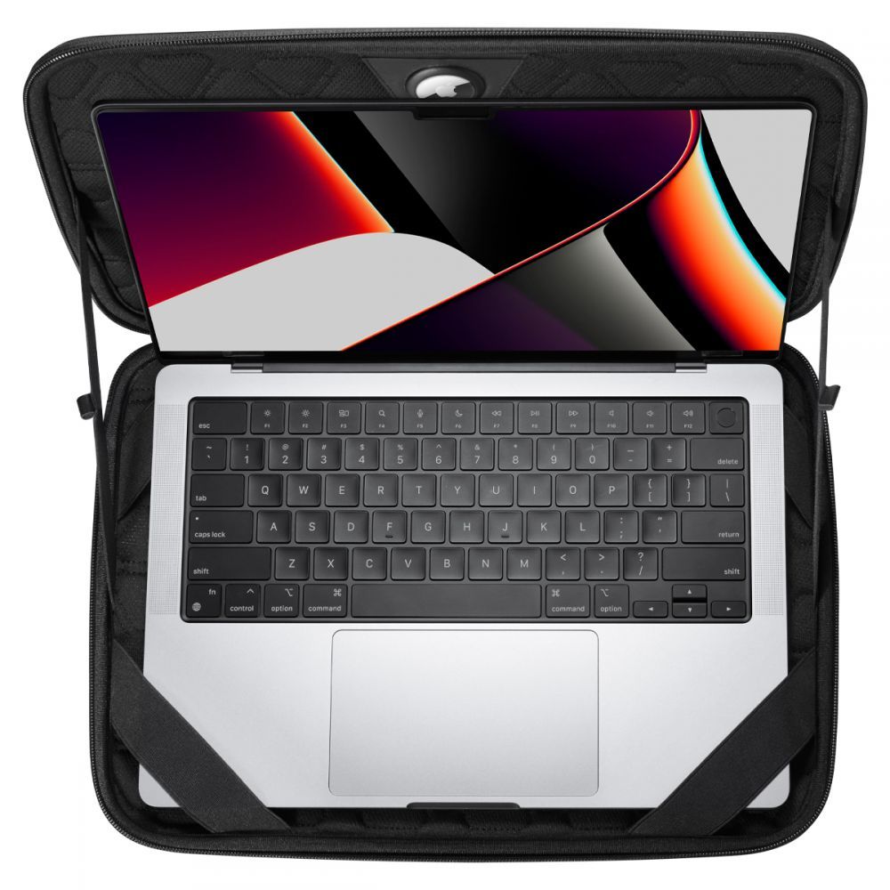 Spigen Rugged Armor Pouch Pro laptop tok 15''-16'' fekete (AFA04271) Macbook-hoz-4
