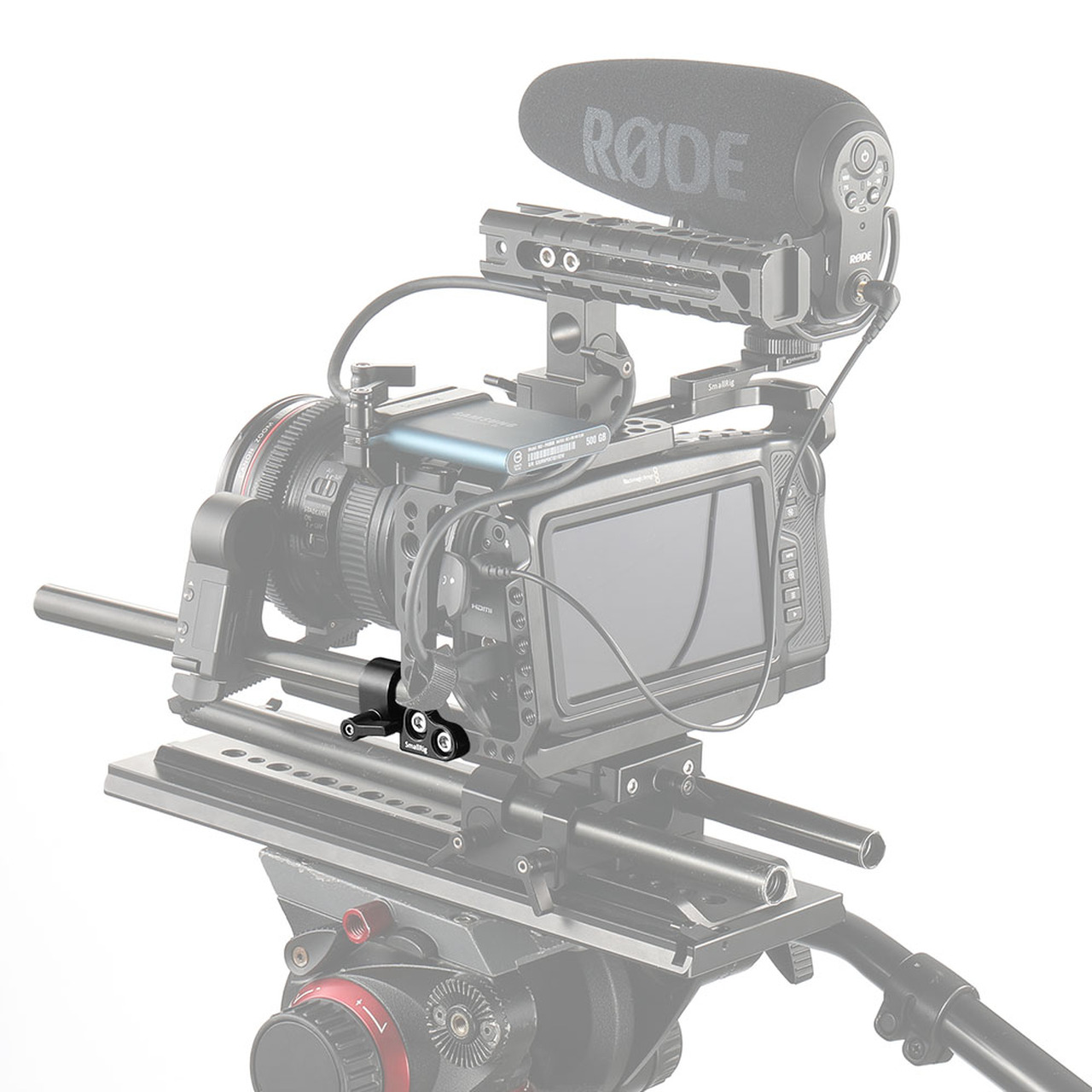 SmallRig 15mm Single Rod Clamp, rúdbilincs BMPCC 4K és 6K Camera Cage-hez (2279)-5