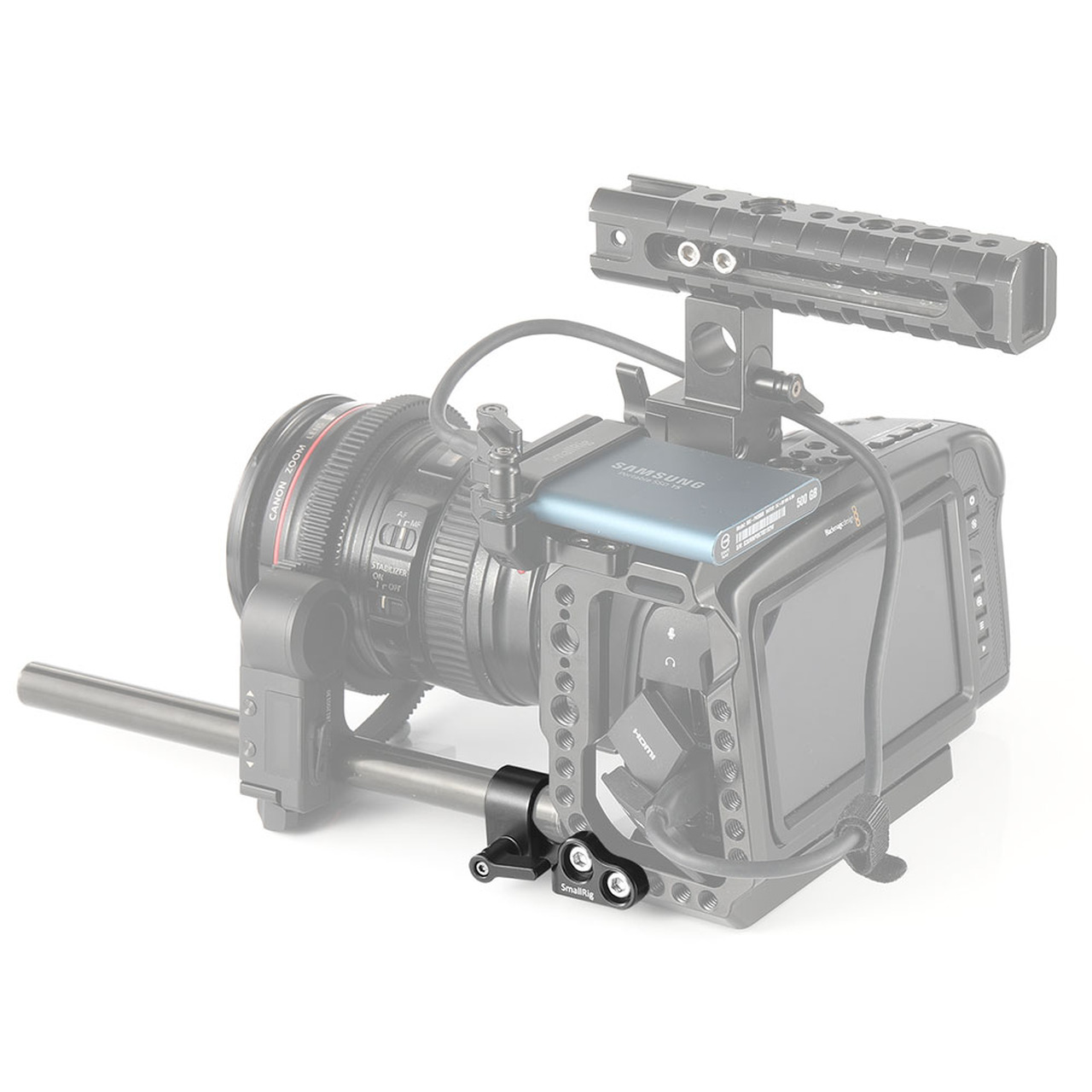 SmallRig 15mm Single Rod Clamp, rúdbilincs BMPCC 4K és 6K Camera Cage-hez (2279)-3
