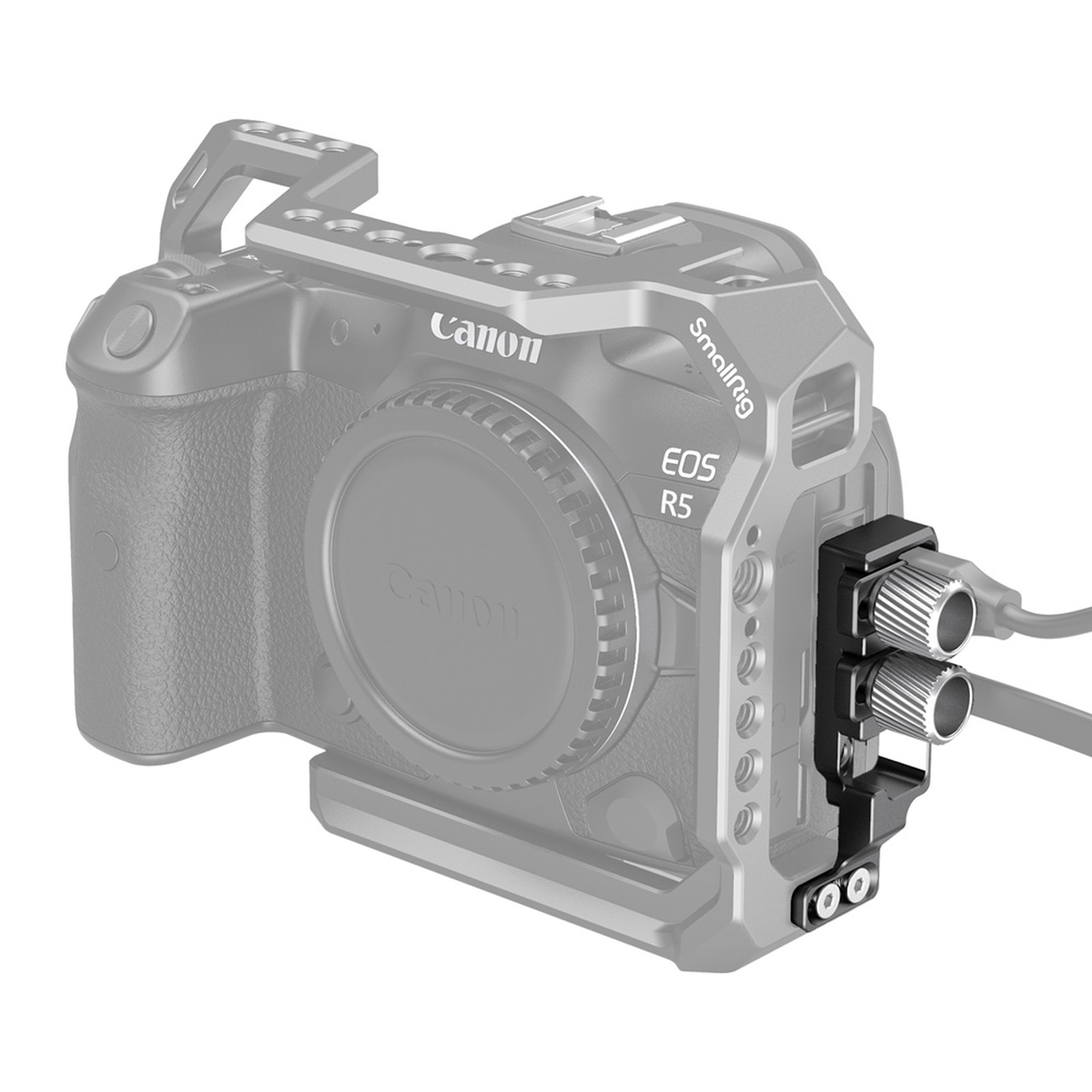 SmallRig HDMI és USB-C Cable Clamp, kábelbilincs Canon EOS R5/R6/R5 C Cage-hez (2981)-0
