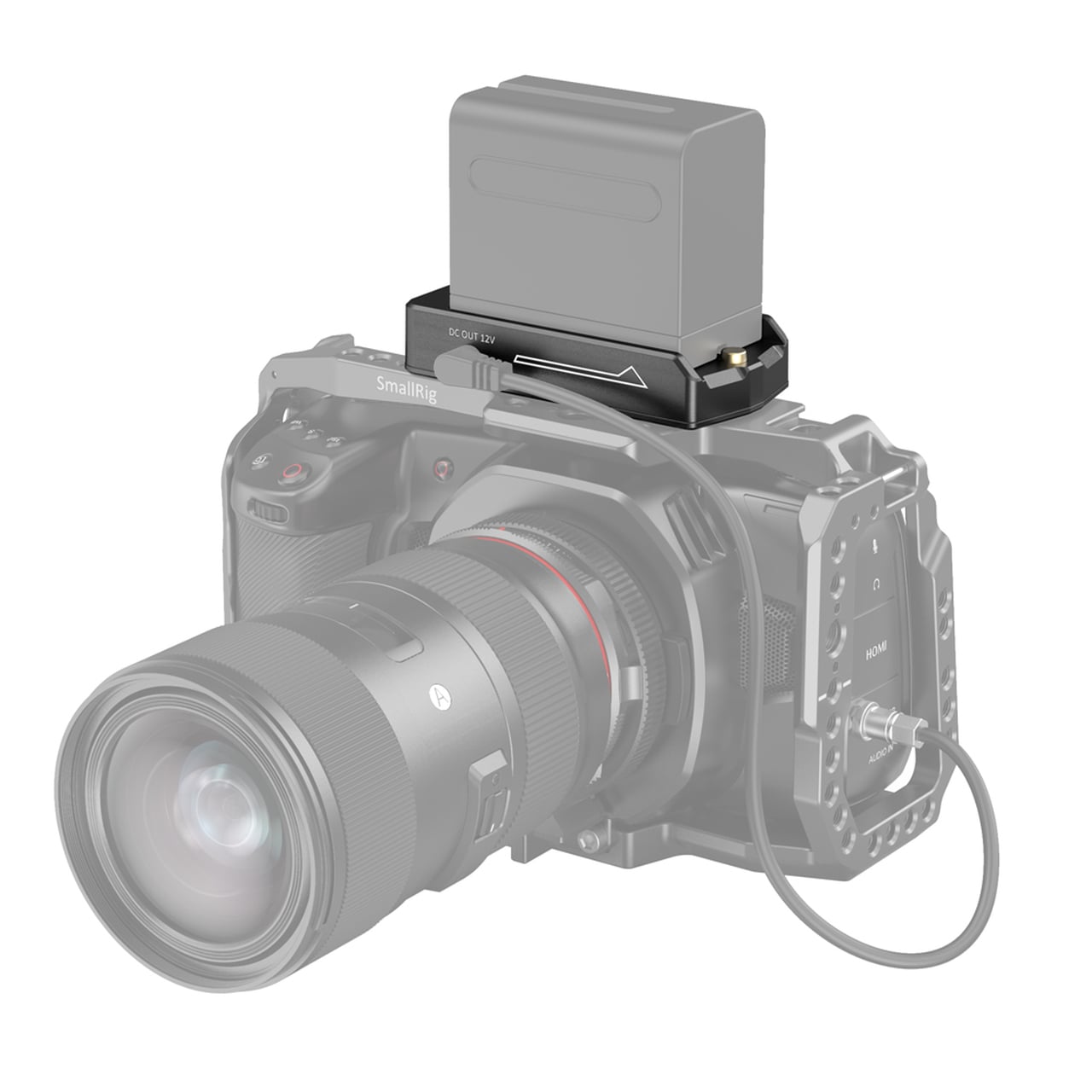 SmallRig NP-F Battery Adapter Plate Lite, akkumulátor foglalat (3018)-7