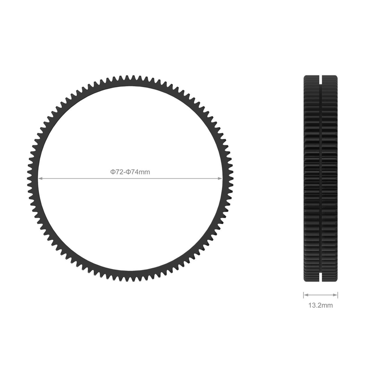 SmallRig 72mm-74mm Seamless Focus Gear Ring, follow focus gyűrű (3293)-1
