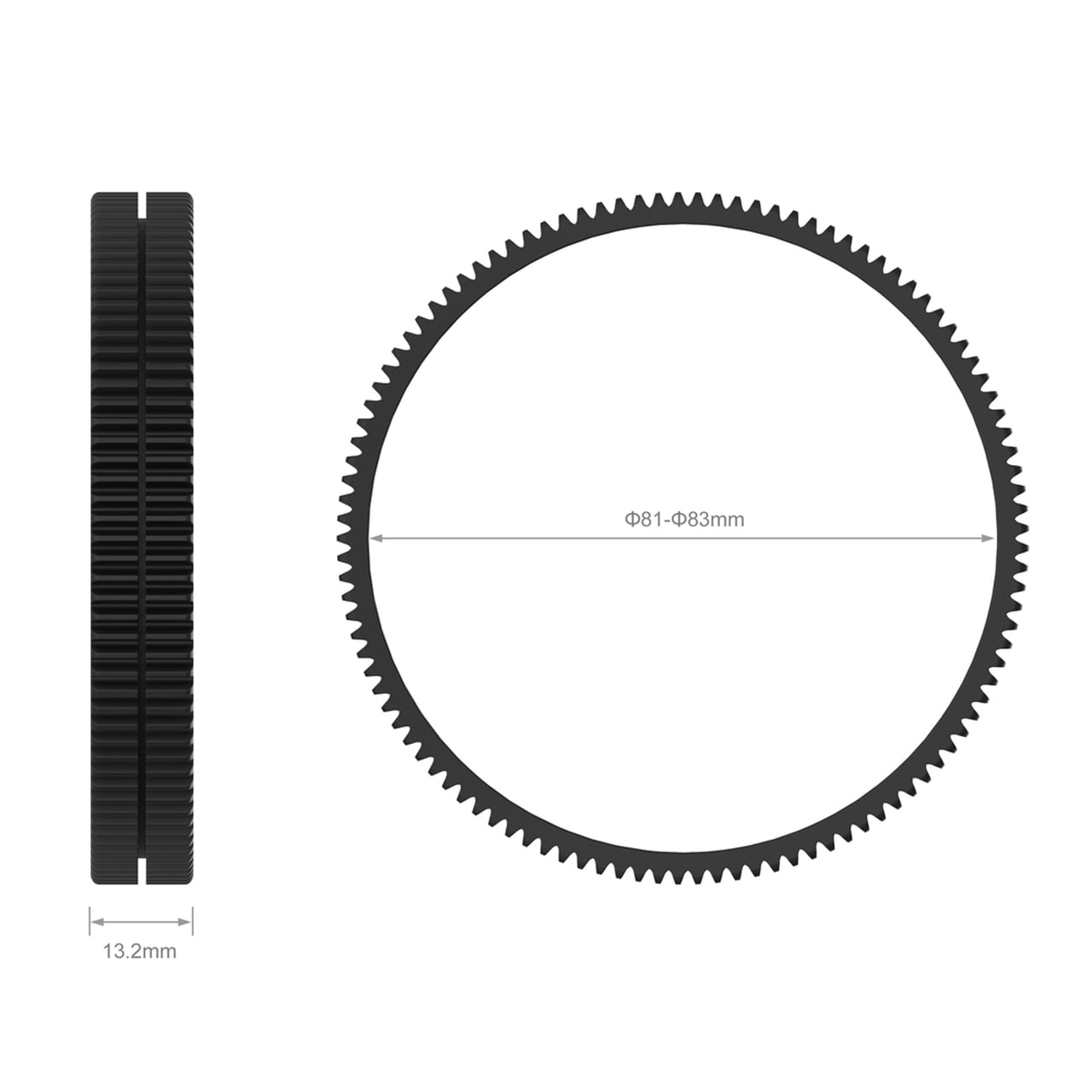 SmallRig 81mm-83mm Seamless Focus Gear Ring, follow focus gyűrű (3296)-1