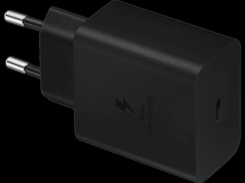 Samsung 45W Type-C(PD) hálózati töltő adapter fekete + USB-C töltőkábel gyári (EP-T4510XBE)-2