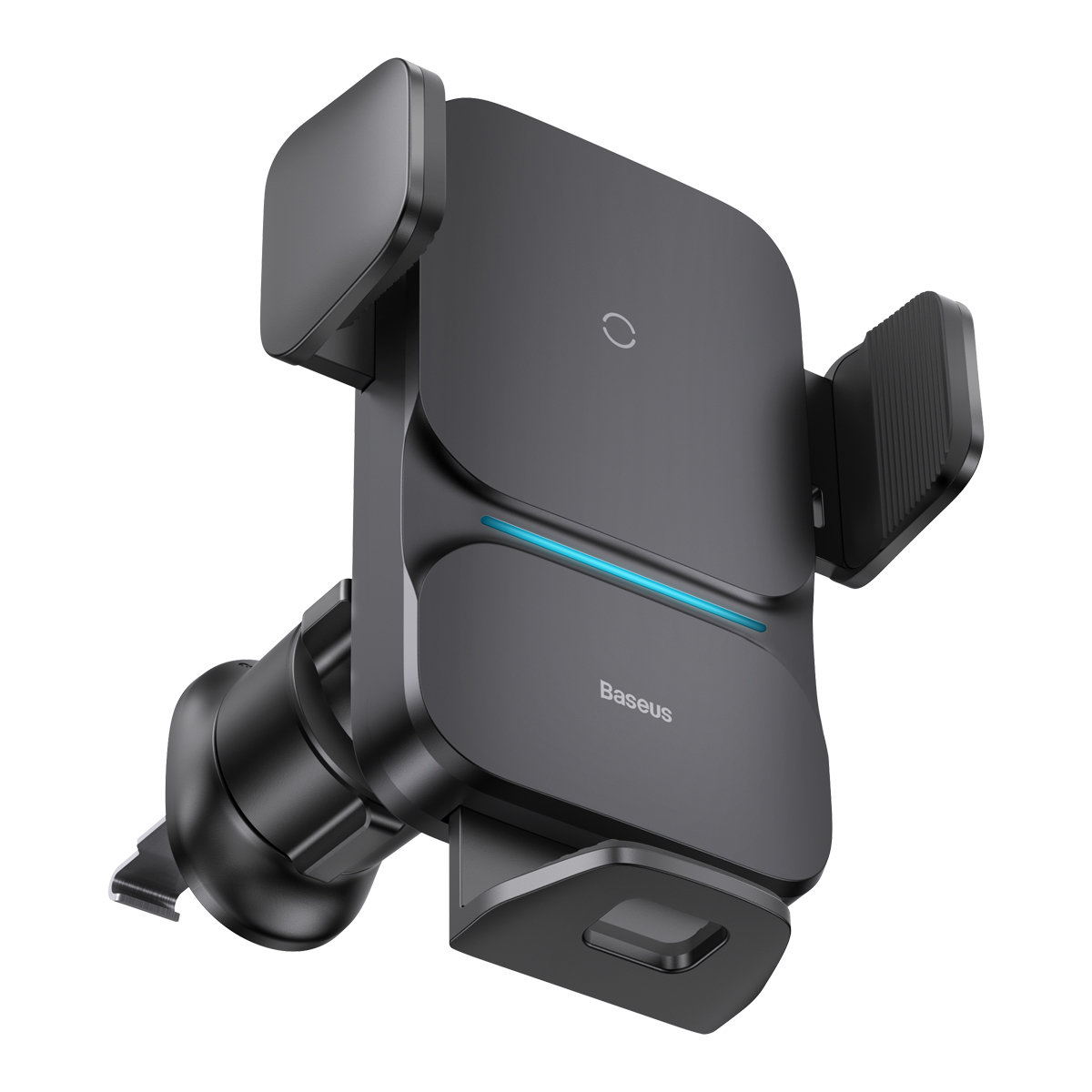 Baseus Wisdom indukciós töltő autós telefontartó fekete (CGZX000001)-0