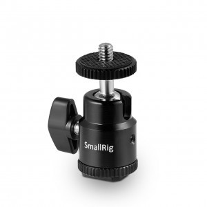 SmallRig mini gömbfej 1/4-es csatlakozással, vakupapucs adapterrel (761)