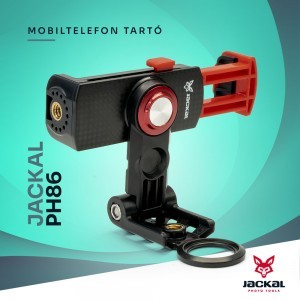 Jackal PH86 mobiltelefon tartó, rögzítő 1/4'' furatokkal (56-86 mm)