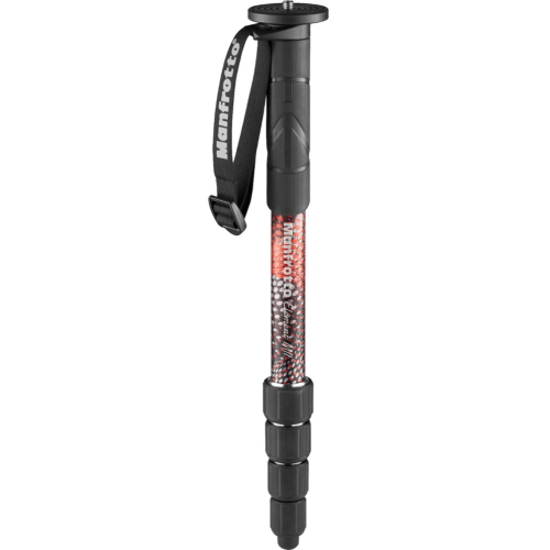 Manfrotto Element MII Monopod Alu 5 szekciós, piros (MMELMIIA5RD)-0