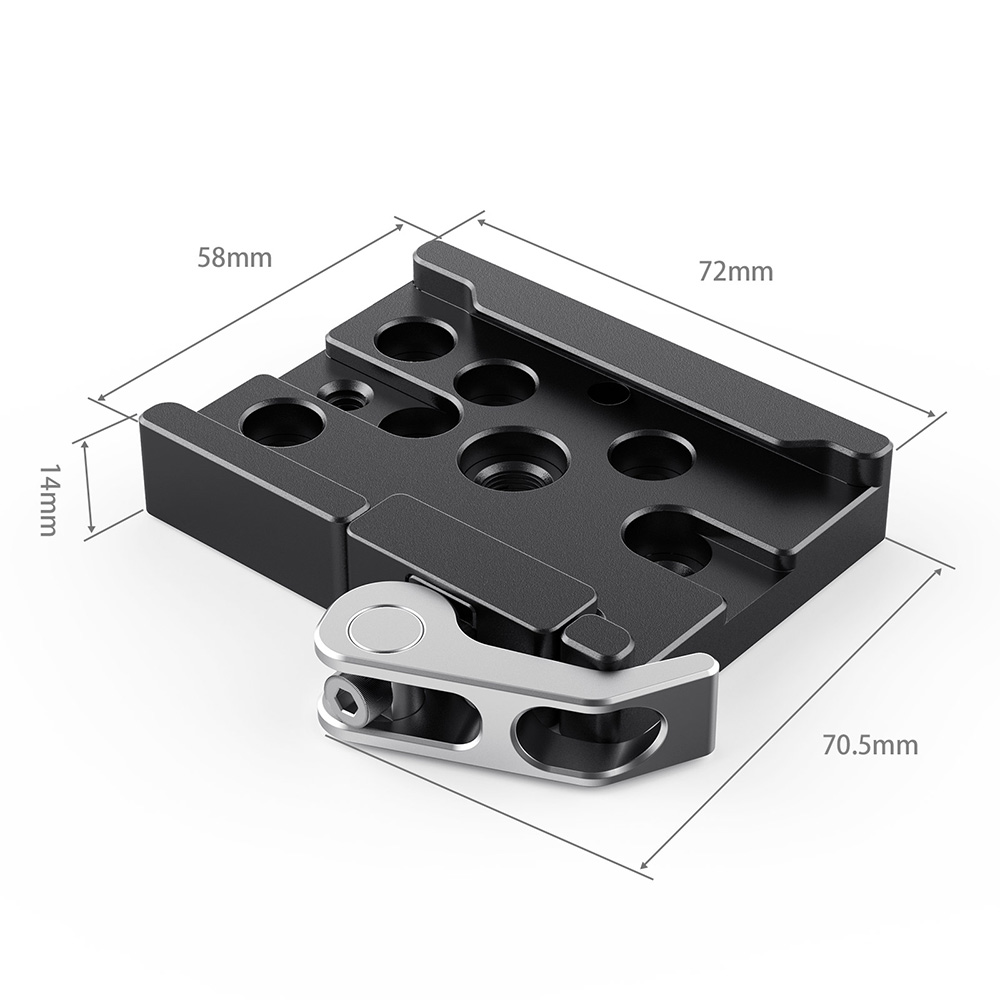 SmallRig Quick Release Clamp, gyorskioldó bilincs (Arca-típussal kompatibilis) (2143B)-2