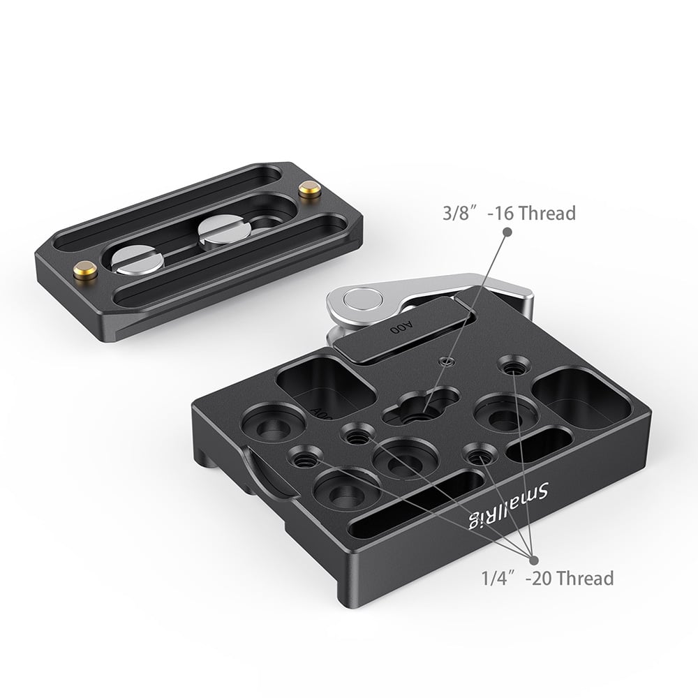 SmallRig Quick Release Clamp and Plate, gyorskioldó bilincs és lemez (Arca-típussal kompatibilis) (2144B)-8