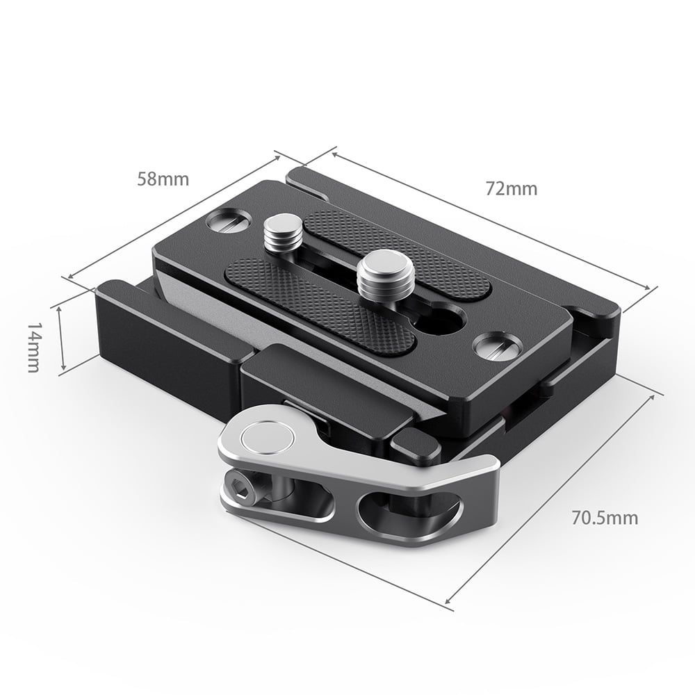 SmallRig Quick Release Clamp and Plate, gyorskioldó bilincs és lemez (Arca-típussal kompatibilis) (2144B)-9