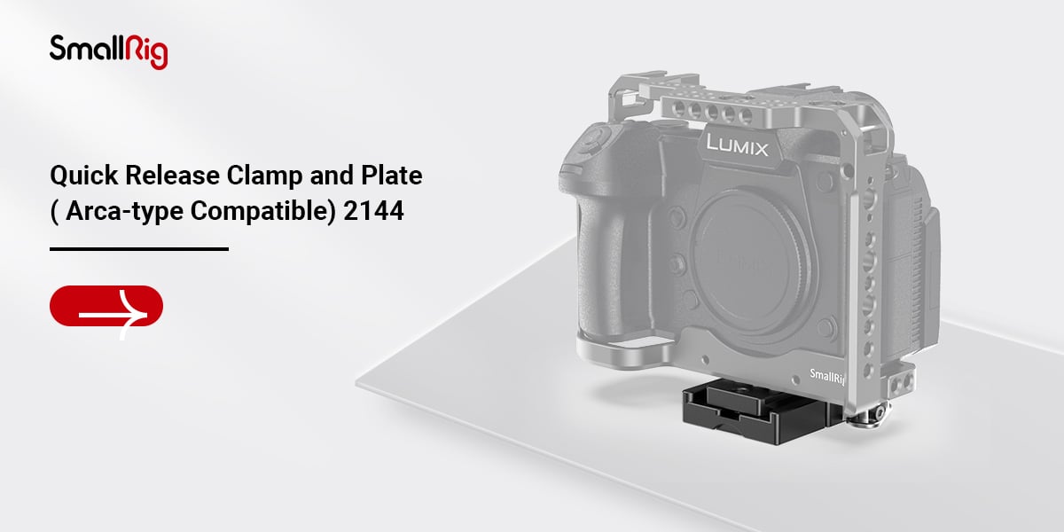 SmallRig Quick Release Clamp and Plate, gyorskioldó bilincs és lemez (Arca-típussal kompatibilis) (2144B)-3