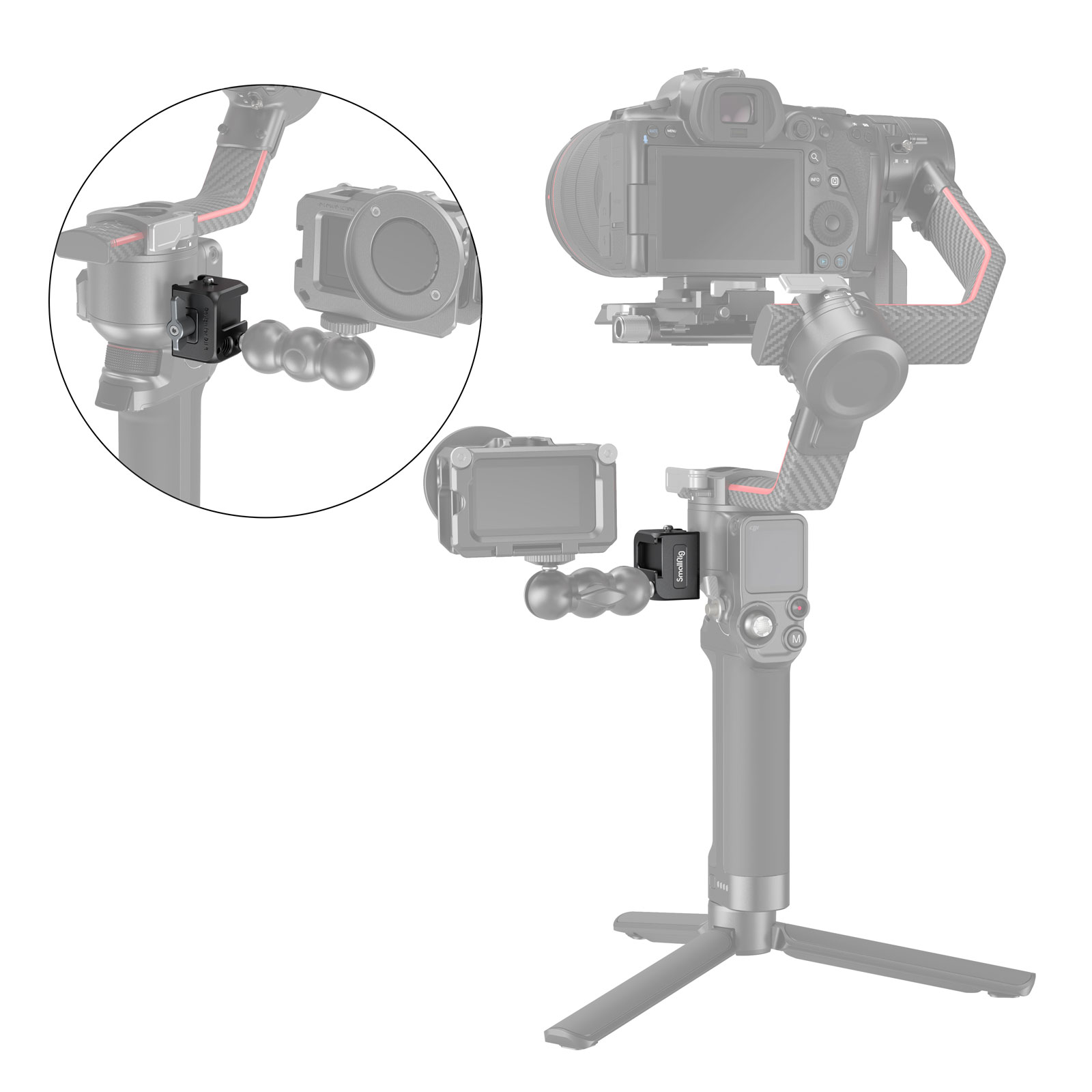 SmallRig NATO Clamp Accessory Mount, bilincstartó, tartozéktartó DJI RS 2 / RSC 2 / RS 3 / RS 3 Pro stabilizátorokhoz (3025)-2