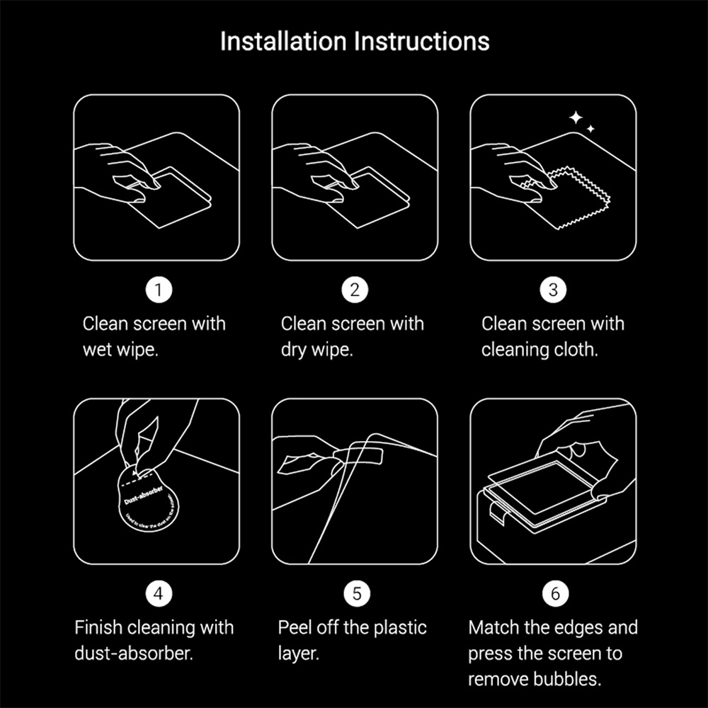 SmallRig Screen Protector, kijelzővédő üvegfólia Panasonic LUMIX GH6 kamerához (3461)-4