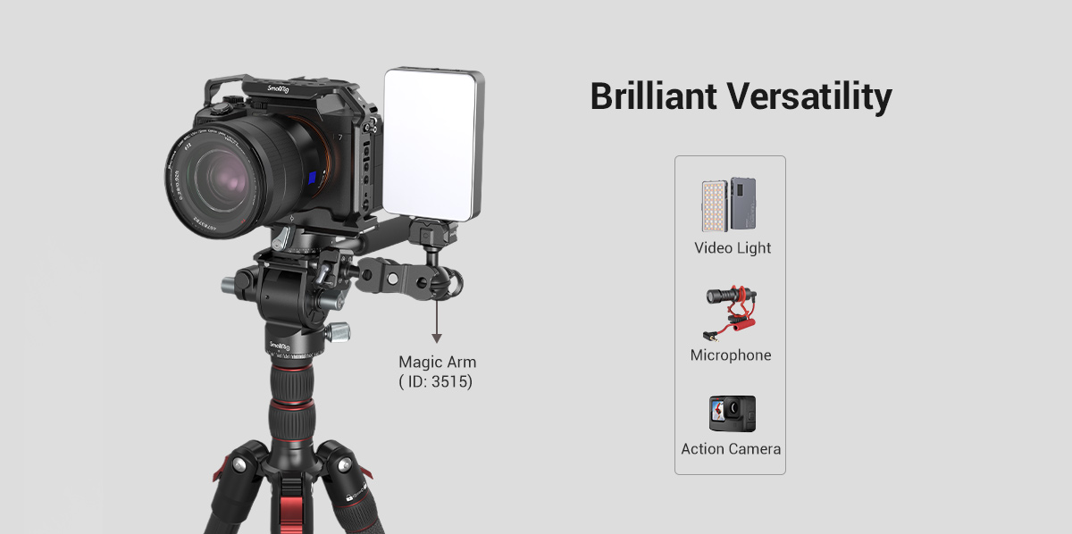 SmallRig Lightweight Fluid Video fej (3457)-17