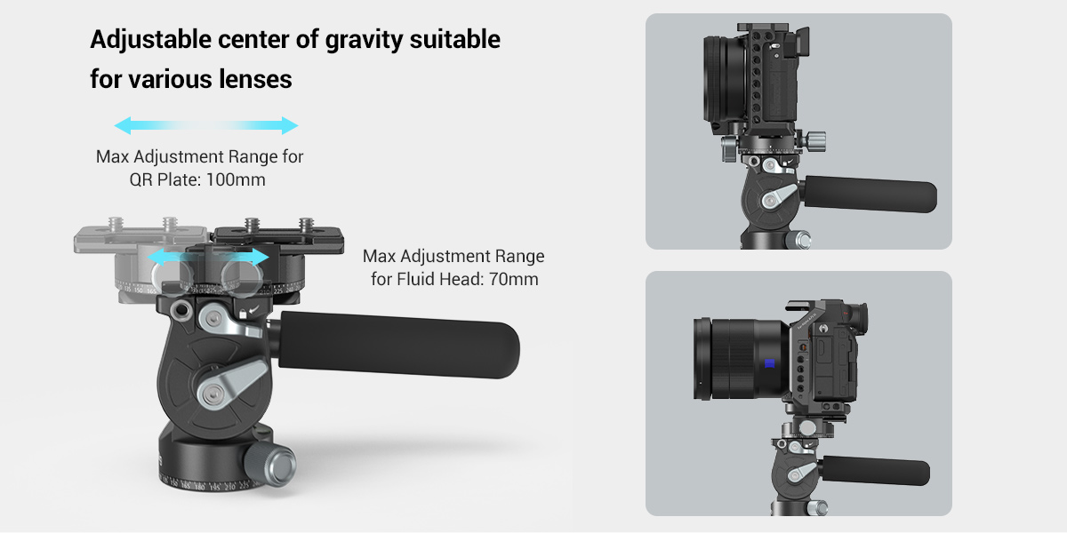SmallRig Lightweight Fluid Video fej (3457)-3