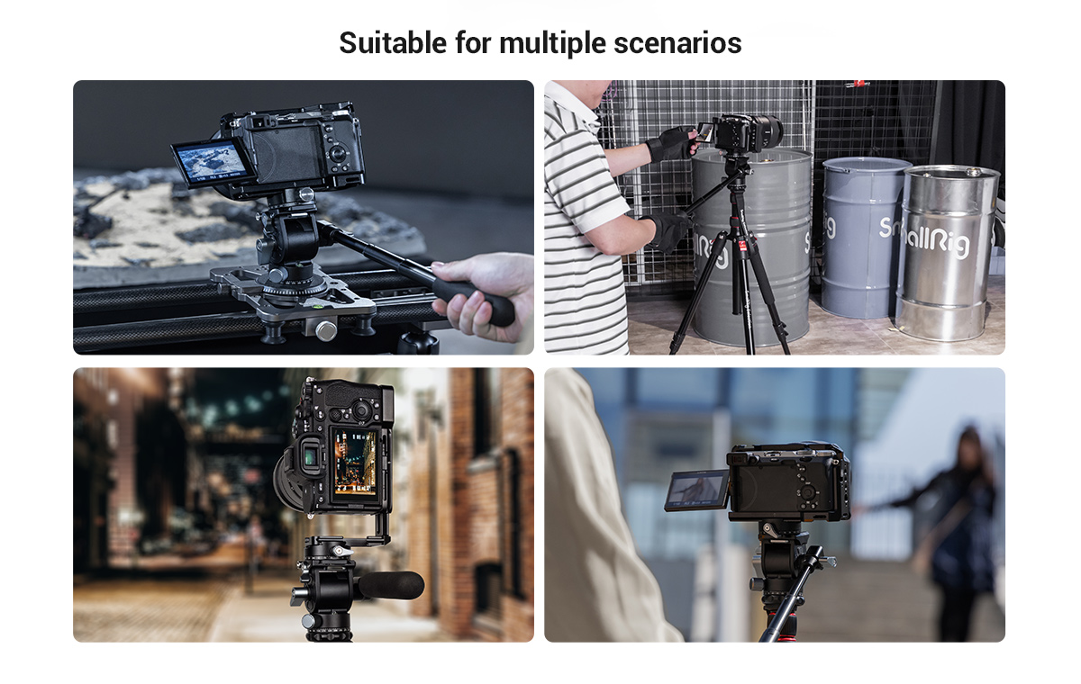 SmallRig Lightweight Fluid Video fej (3457)-9
