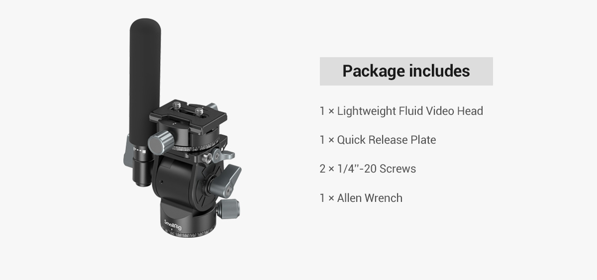 SmallRig Lightweight Fluid Video fej (3457)-10