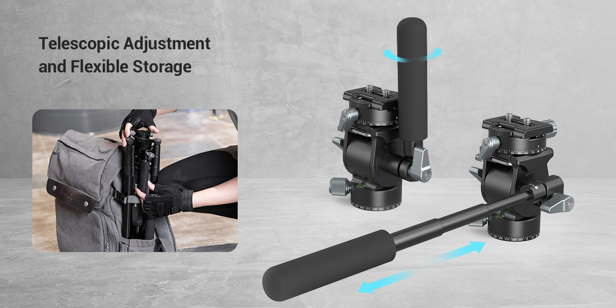 SmallRig Lightweight Fluid Video fej (3457)-6