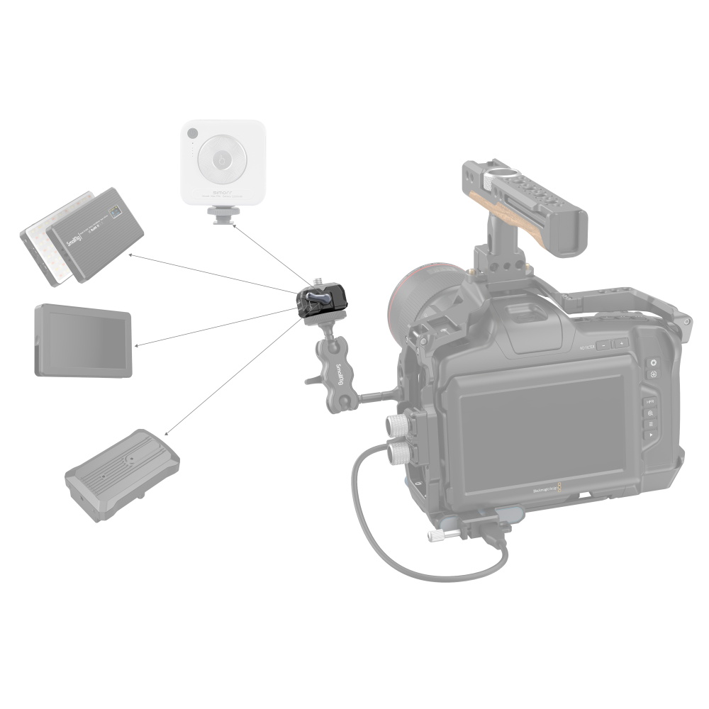 SmallRig Drop-in HawkLock mini univerzális gyorskioldó alap (Baseplate) (3731)-3