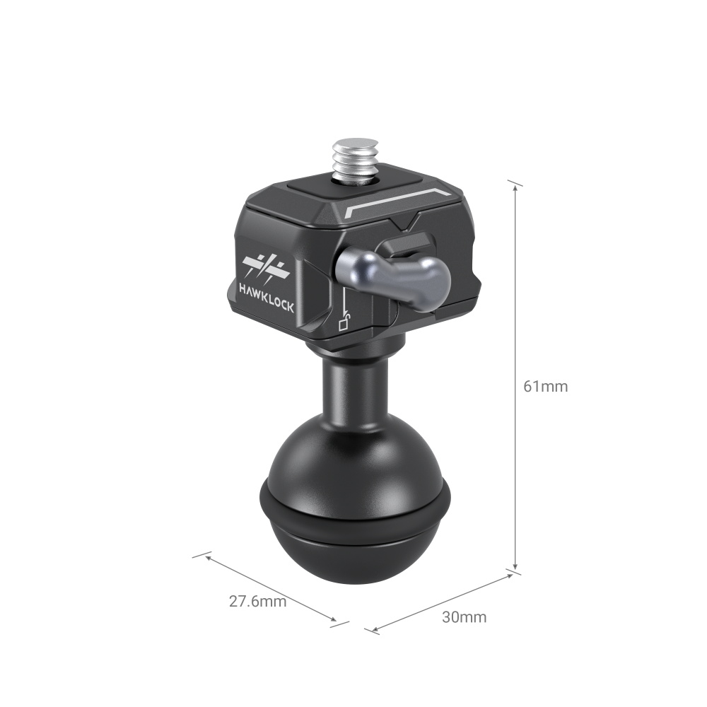 SmallRig Drop-in HawkLock mini gyorskioldó 1/4''-20 gömbfej (3600)-4