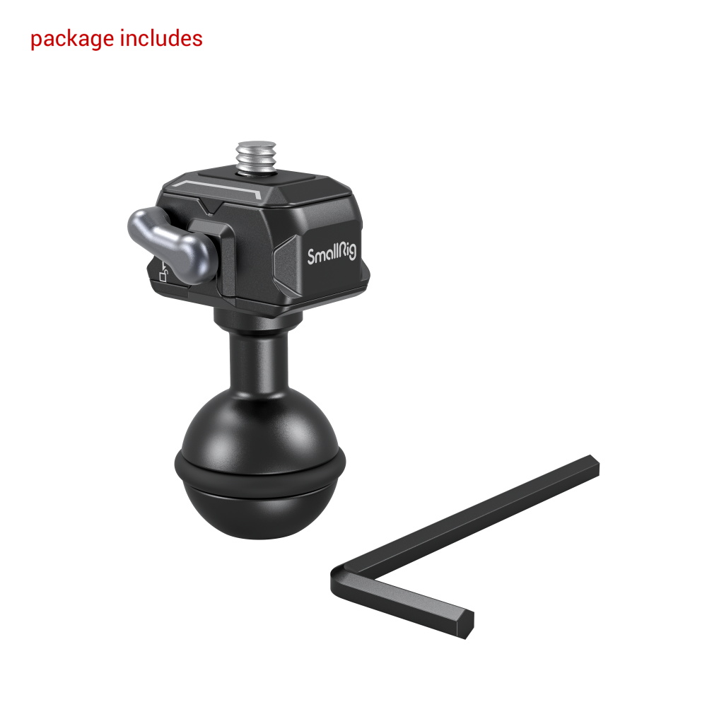 SmallRig Drop-in HawkLock mini gyorskioldó 1/4''-20 gömbfej (3600)-1