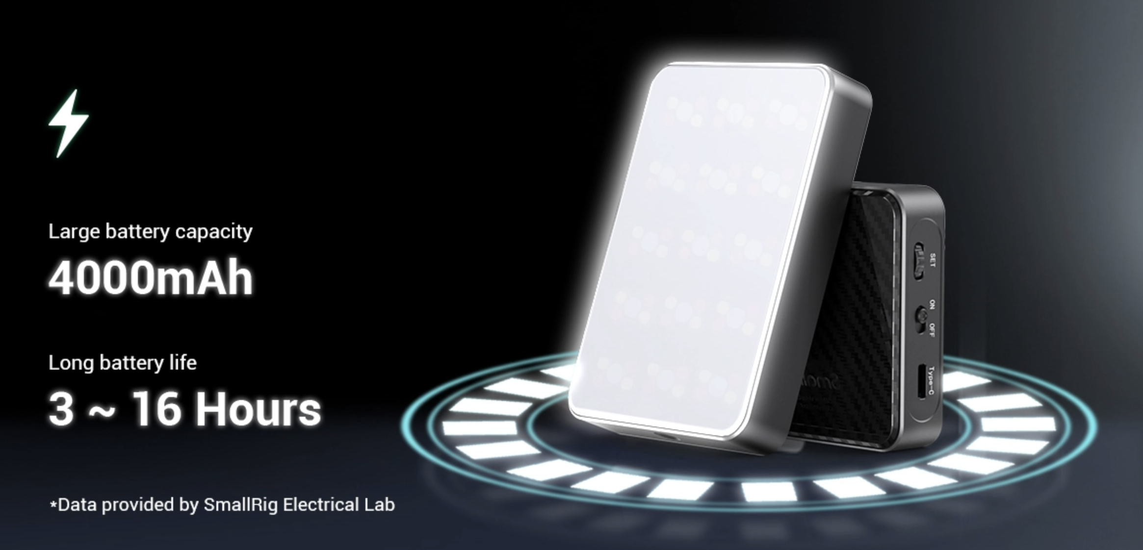 SmallRig RM75 RGB mágneses Smart LED lámpa (3290)-8