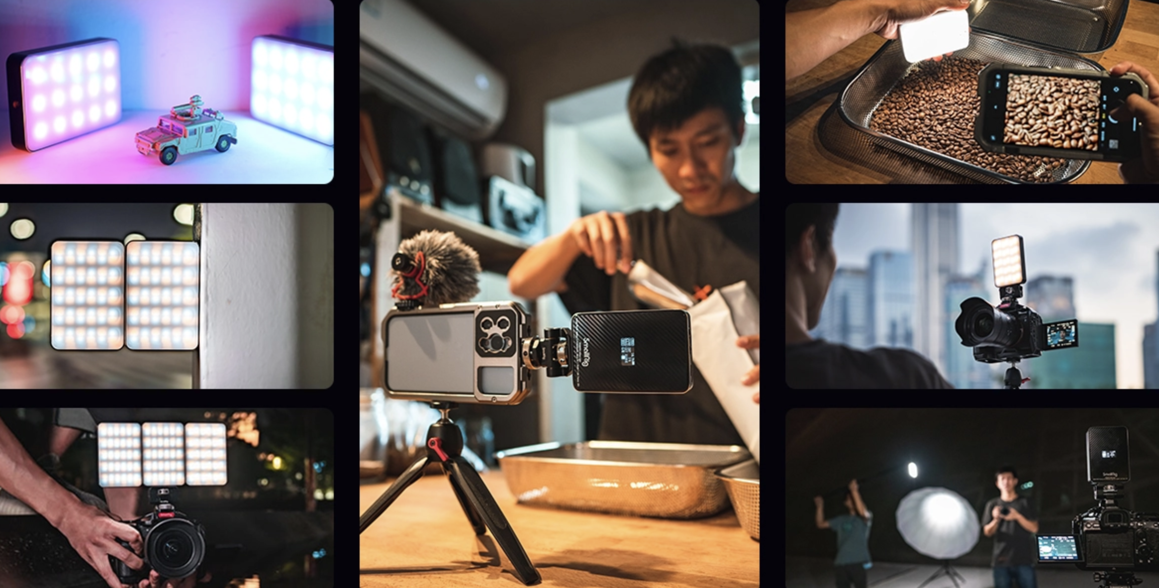 SmallRig RM75 RGB mágneses Smart LED lámpa (3290)-4