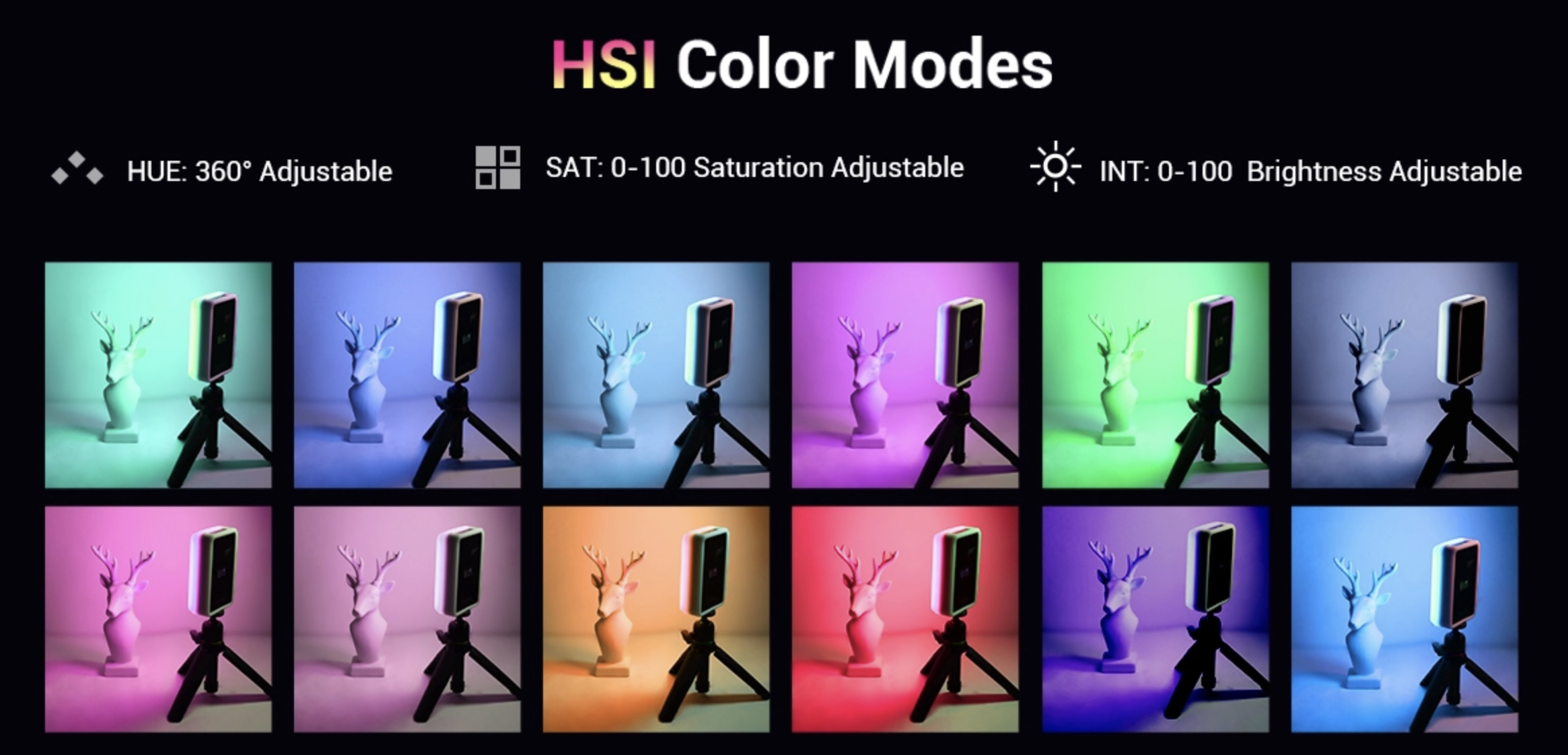 SmallRig RM75 RGB mágneses Smart LED lámpa (3290)-18