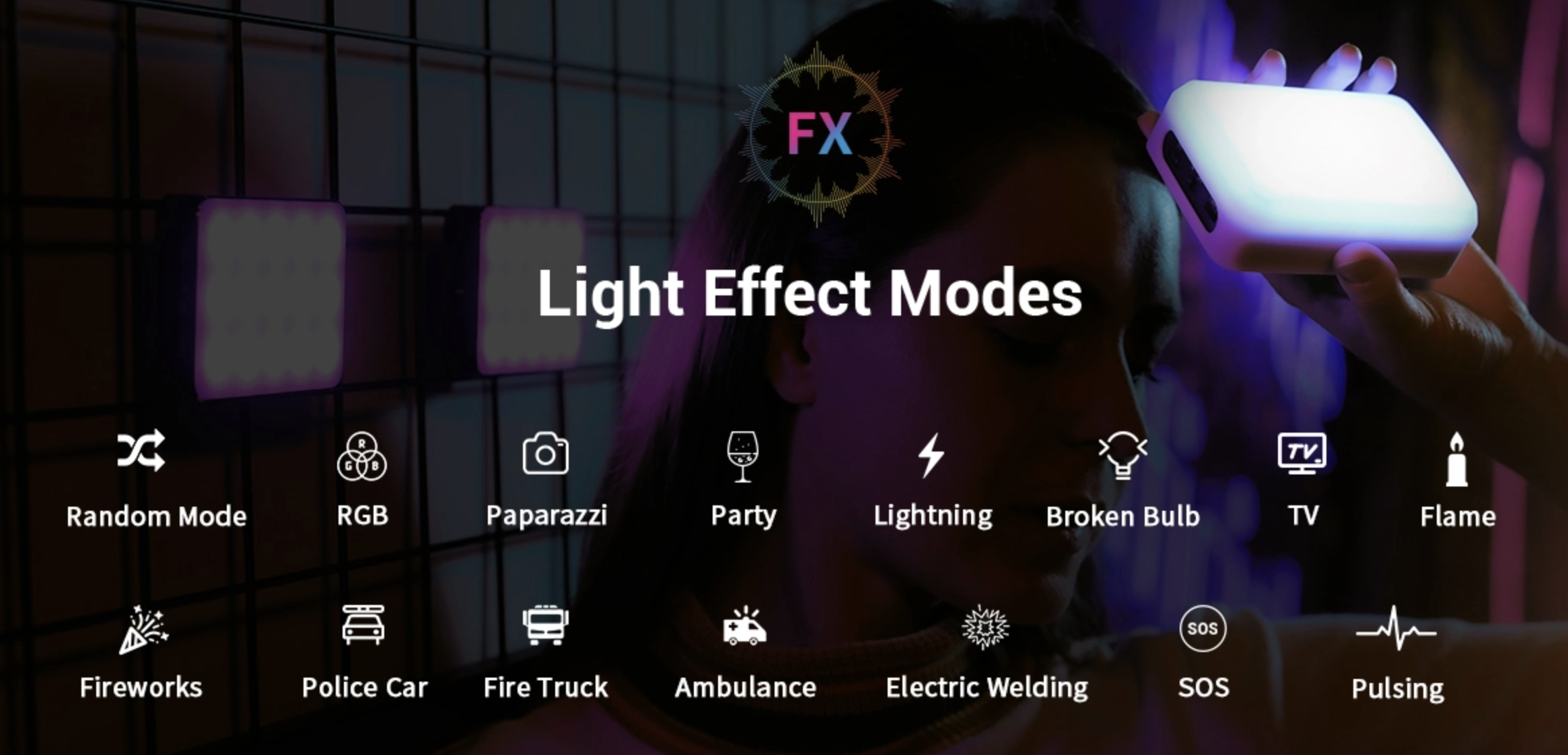 SmallRig RM75 RGB mágneses Smart LED lámpa (3290)-3