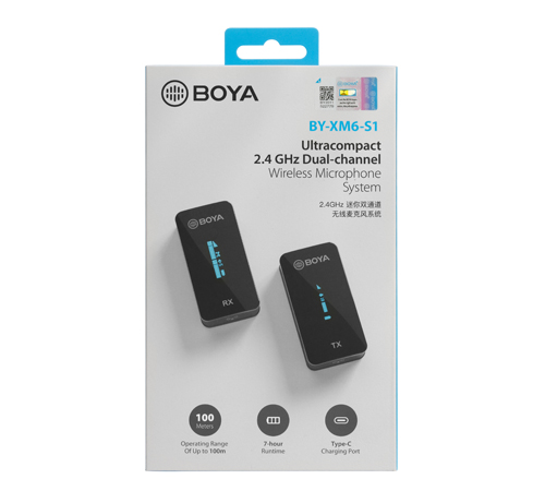 Boya BY-XM6-S1 vezeték nélküli szett 1 vevő 1 adó-4