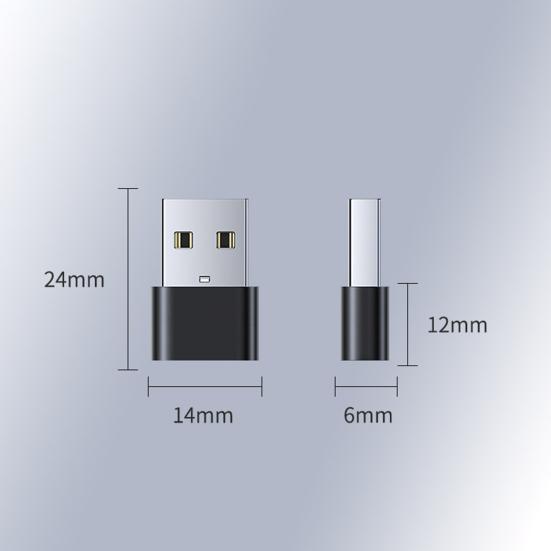 USB Type C - USB 2.0 OTG USB átalakító adapter fekete-2