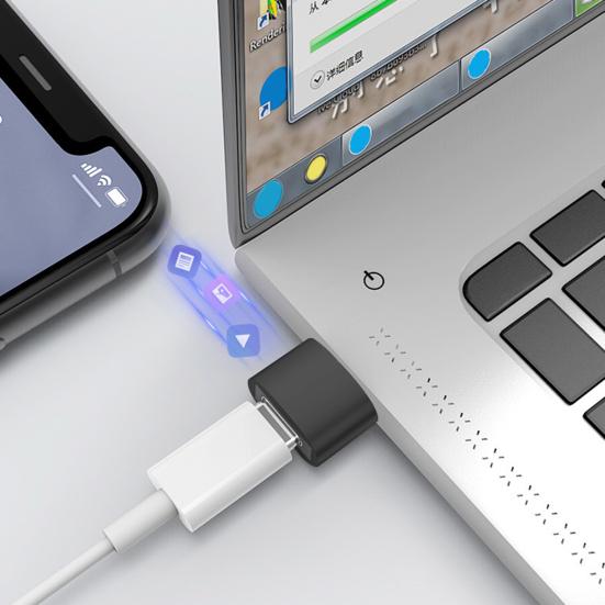 USB Type C - USB 2.0 OTG USB átalakító adapter fekete-3