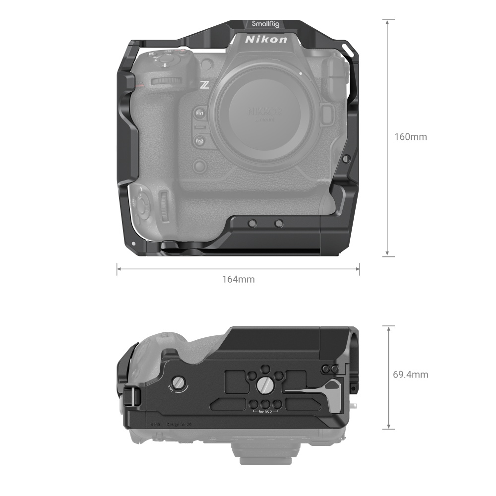 SmallRig Camera Cage Nikon Z 9 fényképezőgéphez (3195)-3