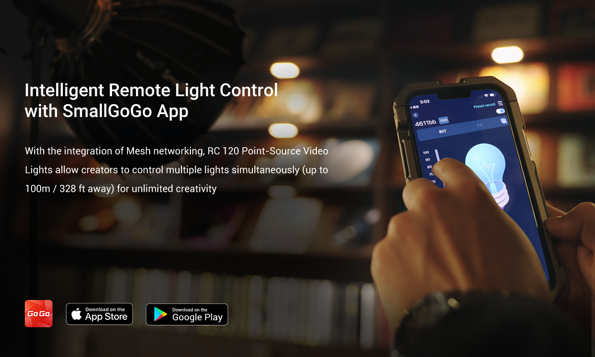 SmallRig RC120D 5600K LED lámpa, videólámpa (3612)-10
