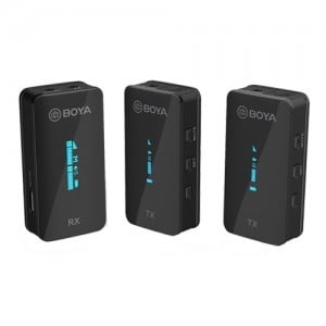BOYA BY-XM6-S2 2.4GHz Univerzális vezeték nélküli mikrofon szett (1+2)