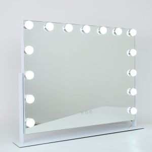 Hollywood tükör, sminkes tükör, LED sminktükör fehér 58x46cm (DC5846)