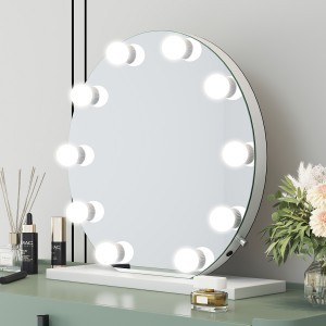 Hollywood tükör, sminkes tükör, LED sminktükör fehér 70cm (DC117-9)