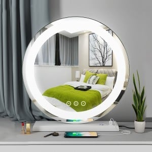 Hollywood tükör, sminkes tükör, LED sminktükör fehér 50cm (DC117-17)