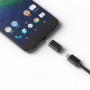 Micro USB - USB Type C OTG USB átalakító adapter fekete