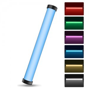 PULUZ RGB LED lámpa, fénycső beépített akkumulátorral, mágneses (PU4132)