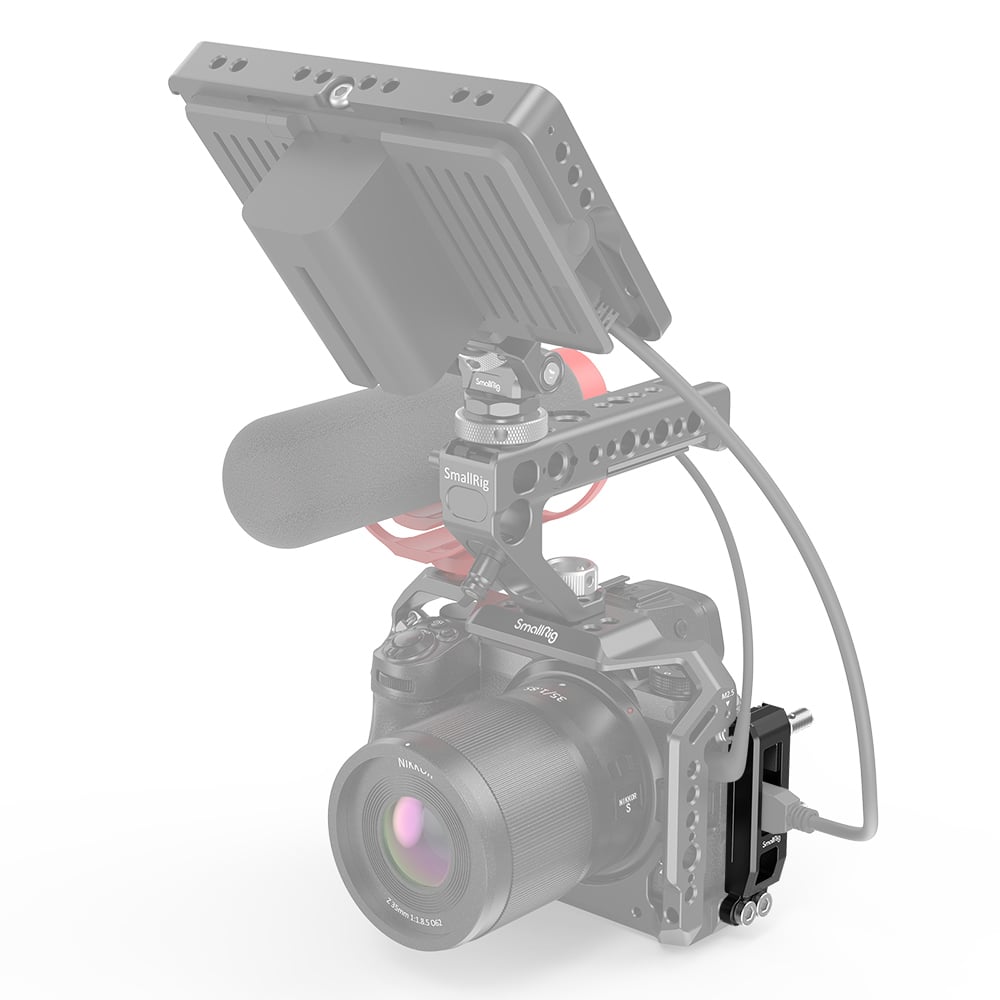 SmallRig HDMI és USB Type-C Cable Clamp, kábelbilincs Nikon Z5/Z6/Z7 fényképezőgépekhez (2927)-3